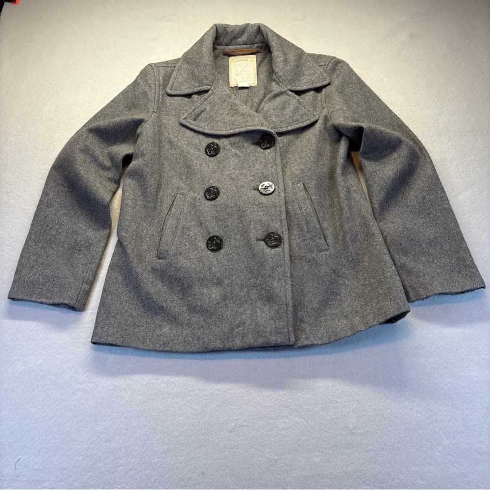 Abercrombie & Fitch Gray Pea Coat